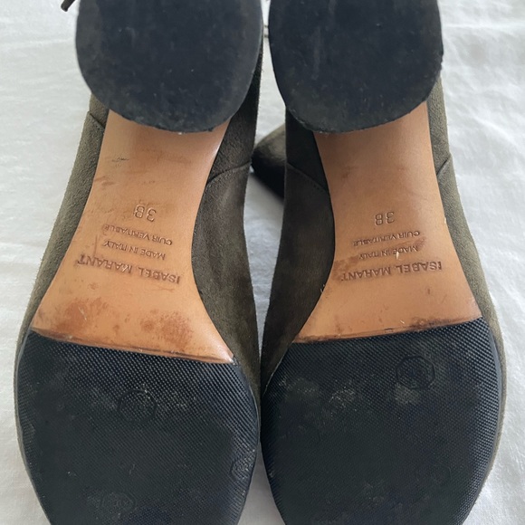 Isabel marant garett olive green suede ankle boot  size 38 - Picture 5 of 7